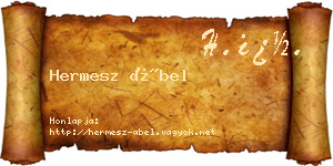 Hermesz Ábel névjegykártya